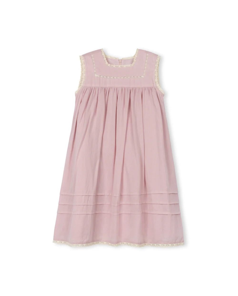 LINEN LACE TRIM JUMPER