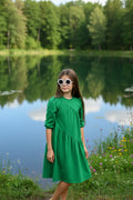 DIAGONAL TIERED DRESS