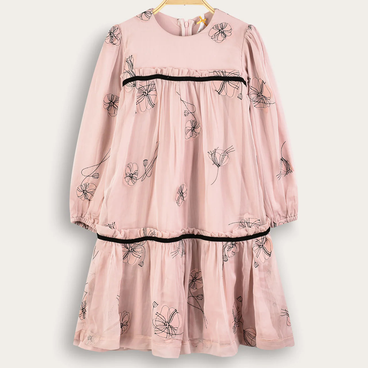 FLOWER CHIFFON DRESS