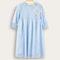 SMOCK TULLE DRESS