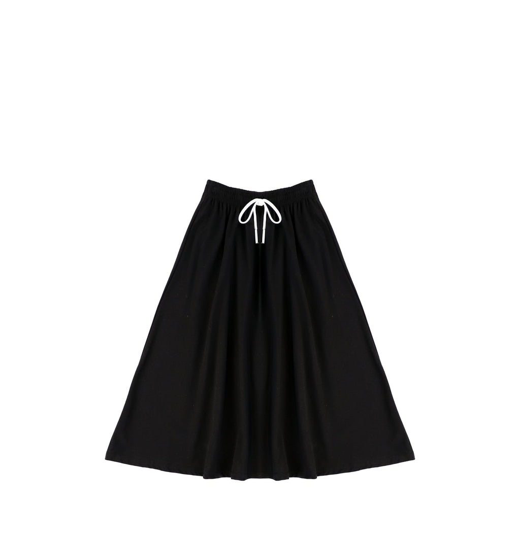 DRAWSTRING MAXI SKIRT